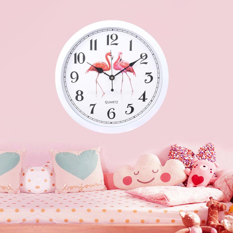 

Часы Фламинго Стиль Настенные часы для гостиной Современные Простые часы Бесшумные часы для спальни Креативные настенные часы Кварцевые часы Flamingo
