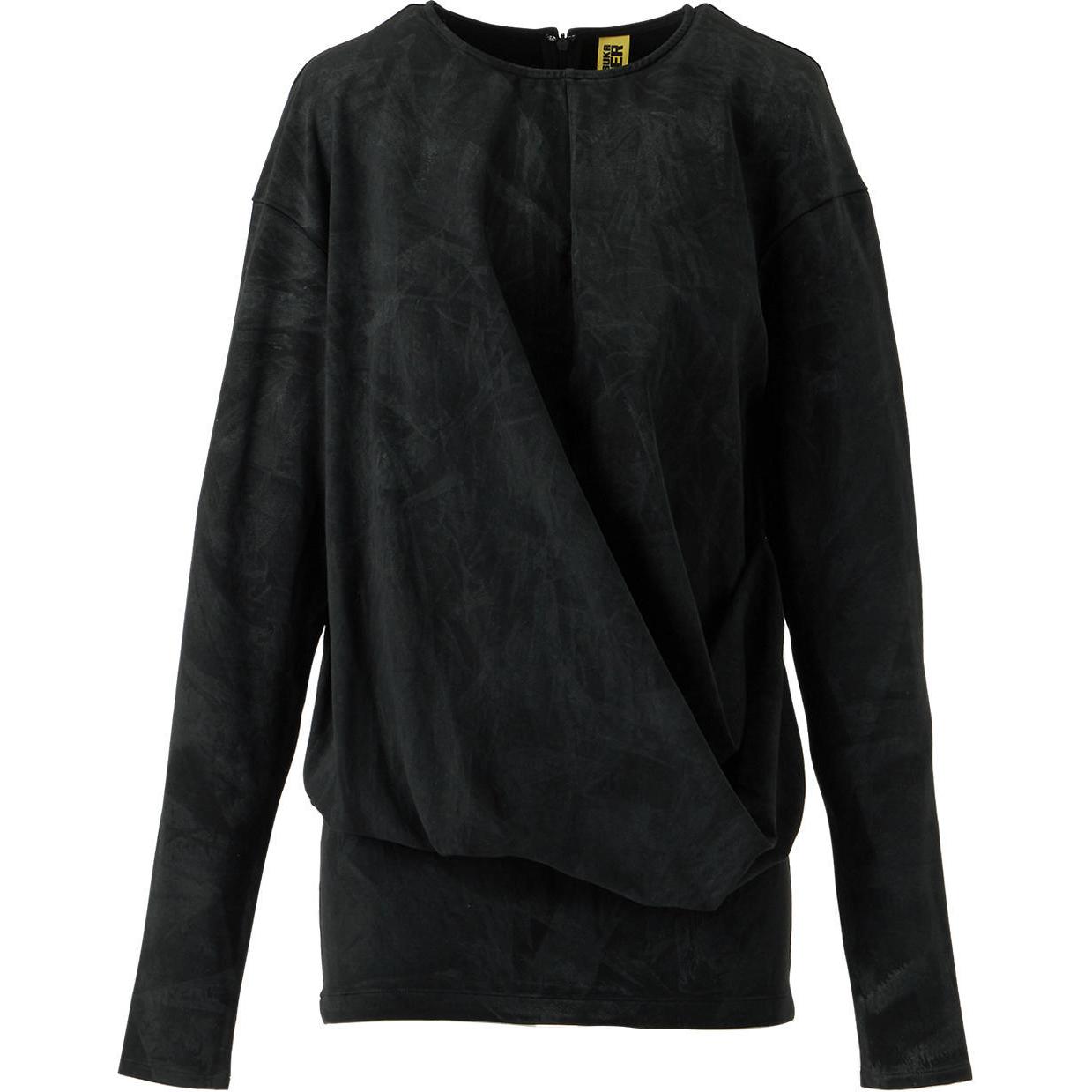 

New Onitsuka Tiger PRINTED Drop Shoulder Sleeve T Shirt Women s Black 2182B194-001 S