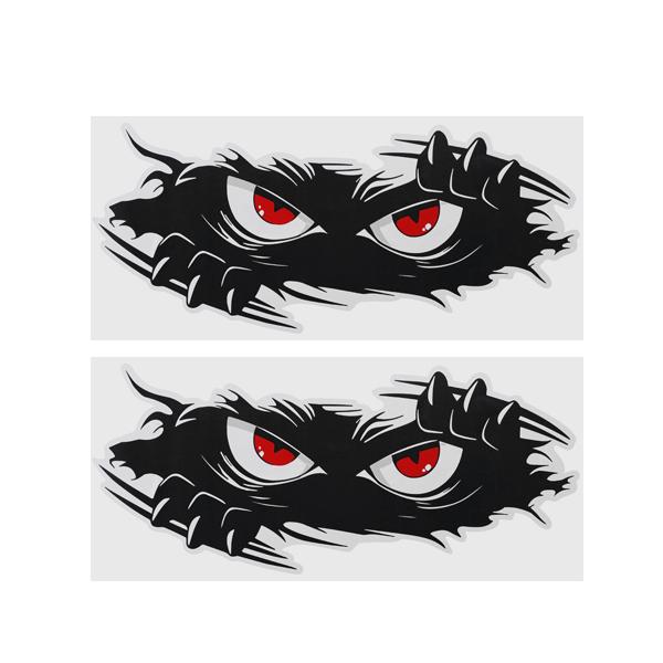 3/1Pcs Funny Monster Sticker Waterproof 3D Vinyl Self Adhesive Funny Anime Cute Auto Peeking Monster Car Stickers