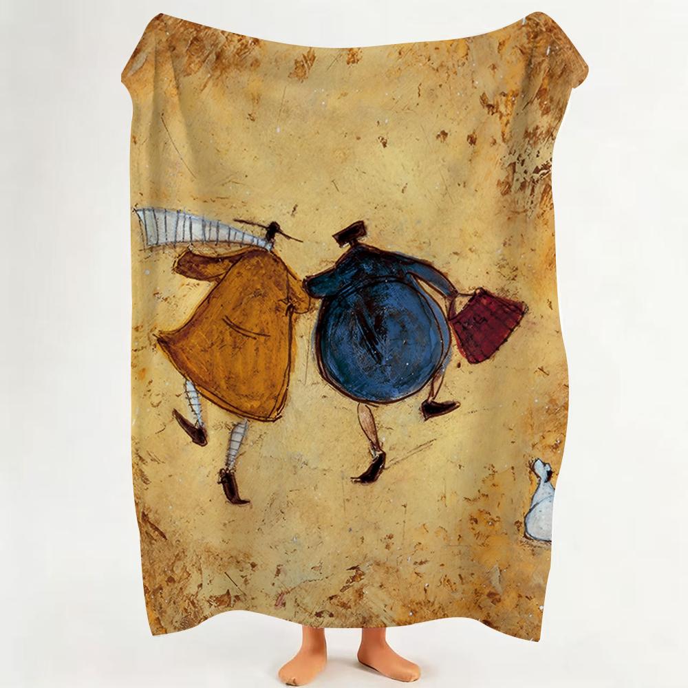 

Artist S Sam T Toft A Art P Prints Throw Flannel Throw Blanket Suitable for Sofa Living Room Bedroom 75cmx90cm