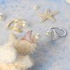 Delicate Whale Tail Shaped Rings for Women Exquisite Cute Pearl Fairy Tale Jewellry Zircon Gold Color  Jewelry Accessories R203