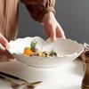 Large White Creative Ceramic Soup and Salad Bowl