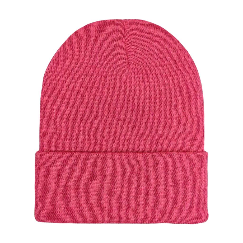 Custom Plain Knit Beanie Soft Winter Hat with 58 Colors Ready Stock Embroidery Logo