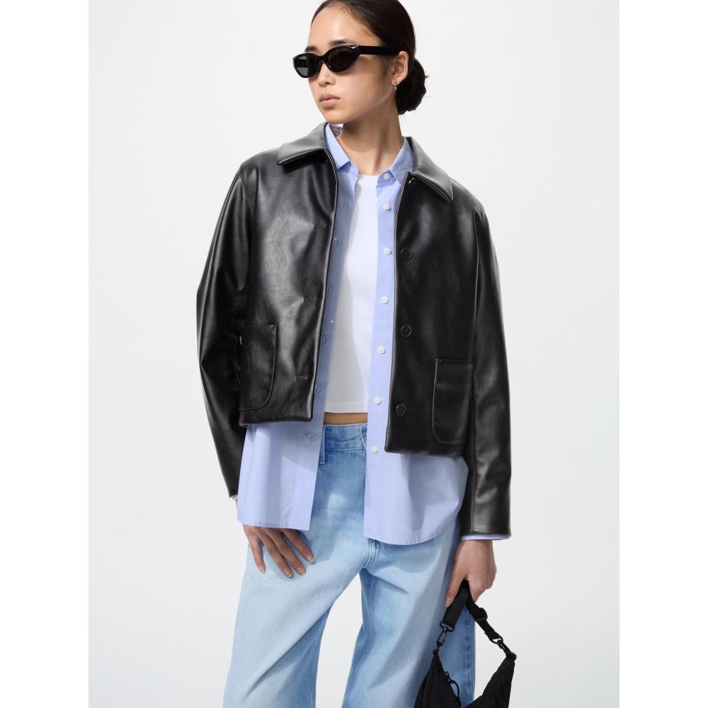 Uniqlo Jachetă Scurtă Acoperită