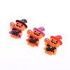 5Pcs Halloween Pumpkin Wizard Jack Resin Charms With Cute Witch Design Perfect For Diy Jewelry Making Halloween Party Decor