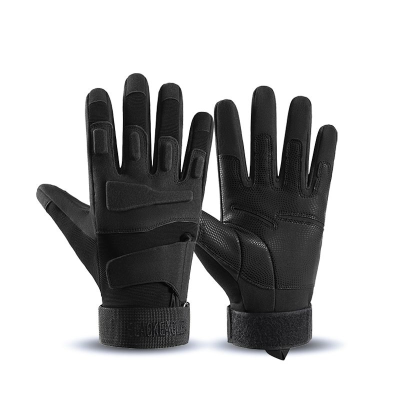 Tactical Gloves Full Finger All Year Round Outdoor Hiking Sports Fitness Touch Screen Non Slip Abrasion Resistant Fighting Cycling Training Gloves