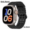 Ocean Silicone Strap for Apple Watch Ultra 2 49mm Band Breathable Bracelet for iWatch Series 10 46mm 42mm 9 8 7 6 SE 45mm 44mm