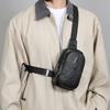 Versatile PU Leather Chest Bag - Professional Chest Sling for Work, Travel & Outdoor Activities (Fits Phone & Essentials)