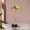 Ball Ornament Figurine Sculpture Home Collectible Birthday Metal Leaf Statue