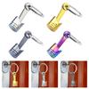 Mechanical Inspired Metal Keychain with Narrow Cap Compact Key Organization Metal Texture Suitable for Daily Use