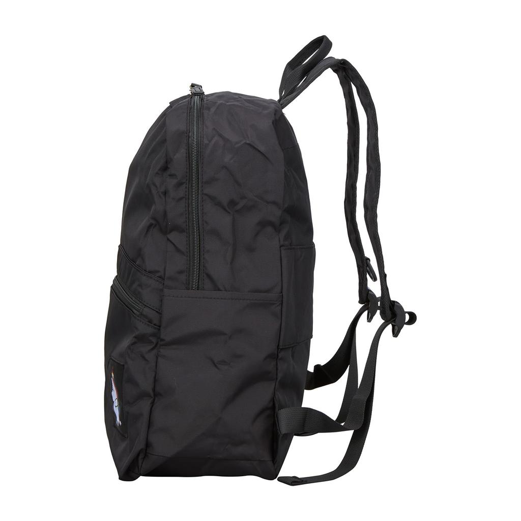 Moomin Faltrucksack mit Aufbewahrungstasche H0130 MC35.Schwarz Mein und Moomin