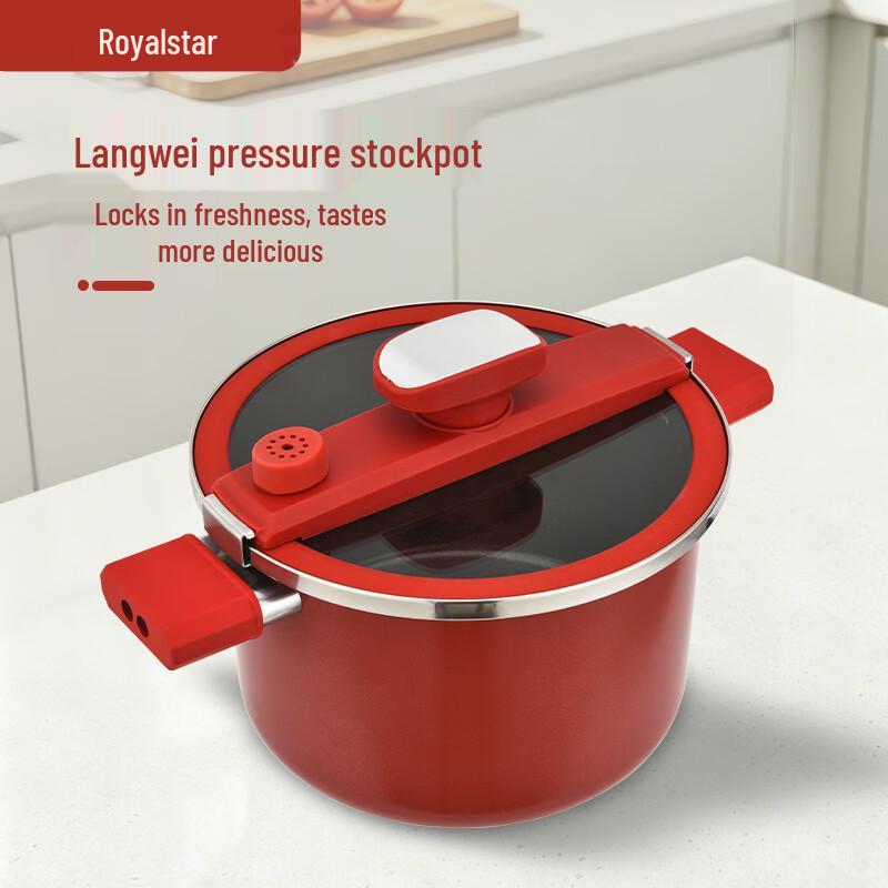 Royalstar Red Ceramic Titanium Micro Pressure Cooker