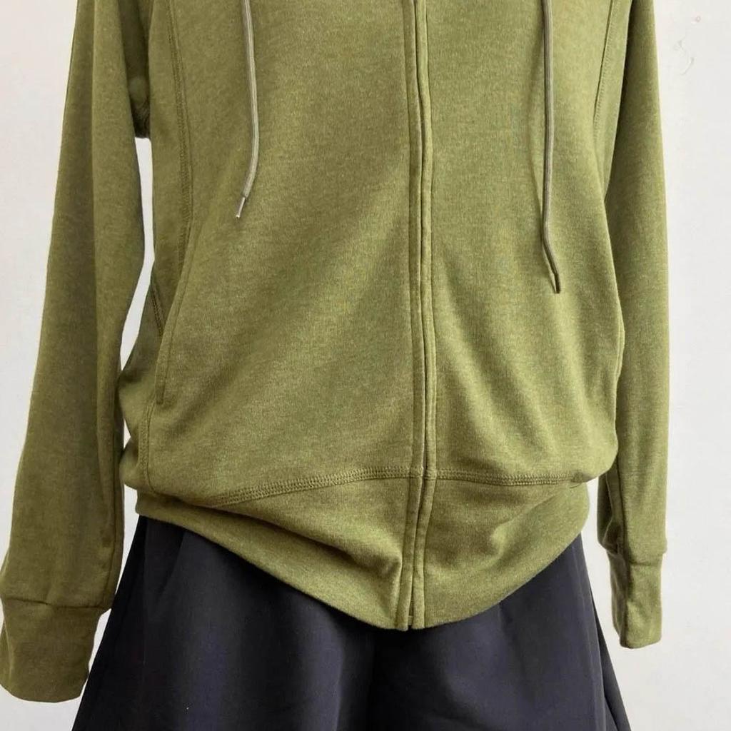 Coat for Women Cotton Autumn Winter Thickened Casual Oversize Hooded Zipper Sweatshirt Jacket