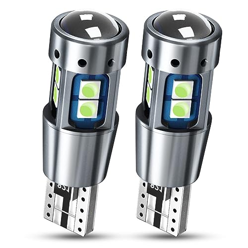 

Nanpoku T10 LED Ледяной Голубой Супер Яркий 12В 24В Габаритный Огонь Салонный Свет CANBUS Встроенный Канселлер Неполярный Линза 3030 SMD 10-элементный 2.4Вт Светло-голубой 2