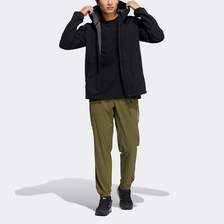 adidas Jackets Men's Black Hooded Moderate Other H13799