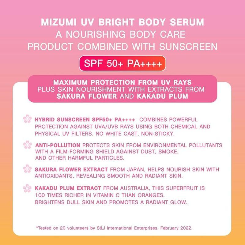 MizuMi - UV Bright Body Serum SPF 50+ PA++++
