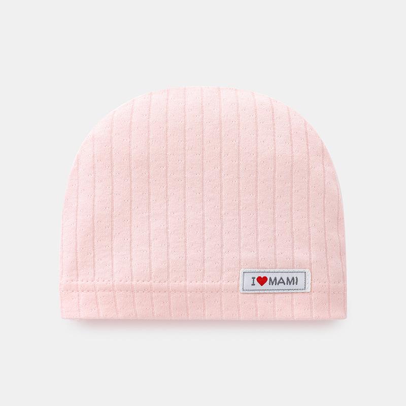 Baby Pure Cotton Jacquard Hat – Lightweight, Breathable & All-Season Protection for Fontanelle