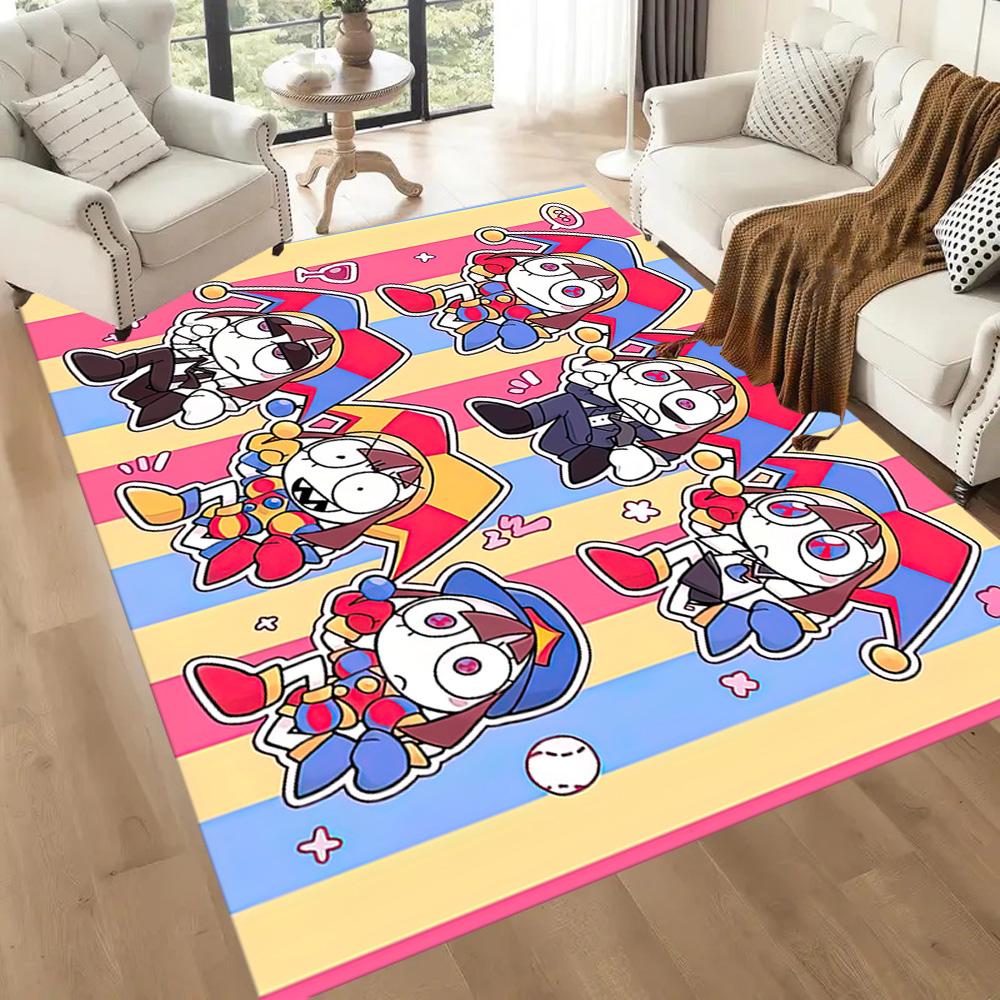 Cute The Amazing Digital Circus Square Rugs Are a Great Choice for Living Rooms, Bedrooms, Home Décor, and As Gifts.