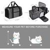 Airline Approved Cat Carrier Bag Soft Side Pet Travel 5 Sides Open Doors 3 Sides Expandable Foldable Dog Carrier with Fleece Pad