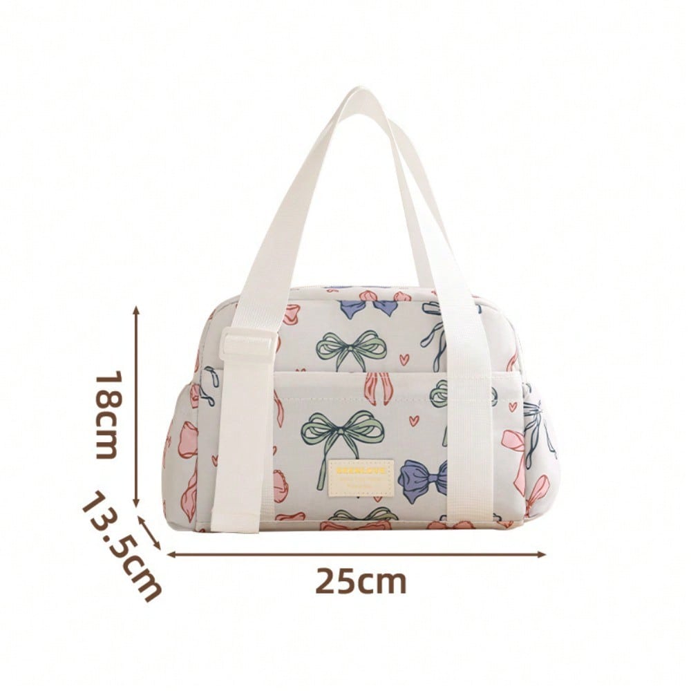 Fashion Portable Lunch Box Bag Large Capacity Anti-fouling Office Worker Packing Lunch Bento Bag Picnic Outdoor Thermal Insulation Bag