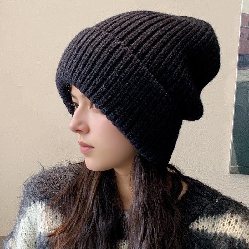 Women's Winter Knit Beanie: Versatile, Fashionable, Warm, and Cold-Proof for Taiwan, Japan, and Korea Markets
