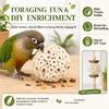 18 Pcs A03F- Bird Bird Foraging Sola Atta Ball Chew Parrot Shred for Sharpening Claws Small Size Chewable Balls