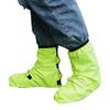 1 Pair Night Riding Safety Cycling Shoe Cover Waterproof Design Elastic Cuff Convenient On Off Reflective Night Safety