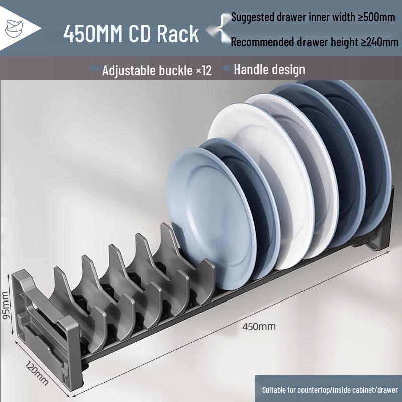 

Органайзер для кухонних ящиків: Вбудовані відділення для ножів, виделок та паличок для їжі