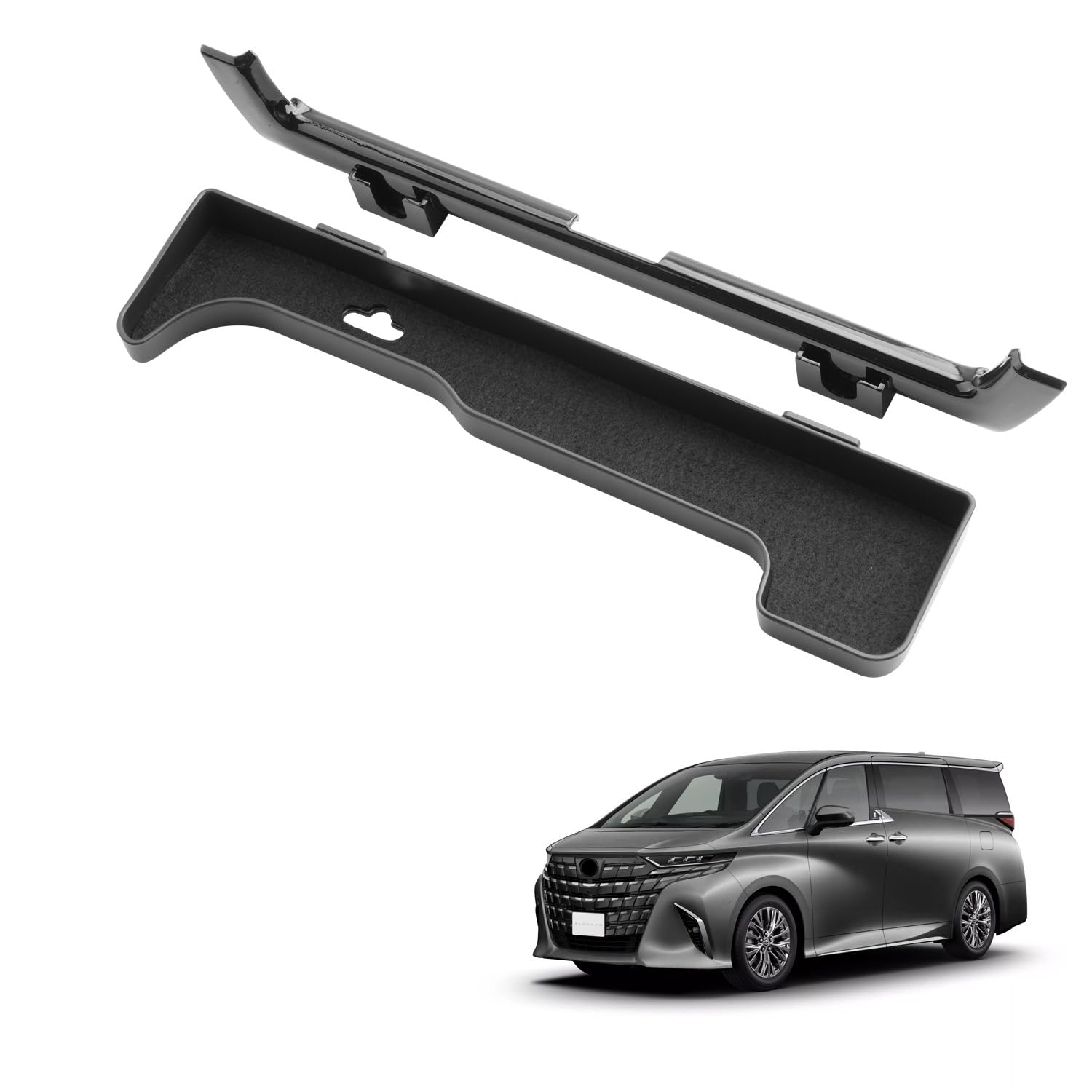 

HUAHAO Toyota 40 Series Console Center Air Conditioner Vent Storage Car Storage Small Item Scratch and Stain Easy to Clean and Vellfire 40 Center