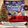 Custom Name Personalized Demon Hunters Kpop Print Tapestry, Wall Art Decor, Bedroom, Dorm, Apartment, LivingRoom, Party Backdrop, Gift for Birthday