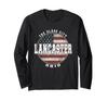 Vintage American Flag Long-sleeved T-shirt from Lancaster, Ohio.