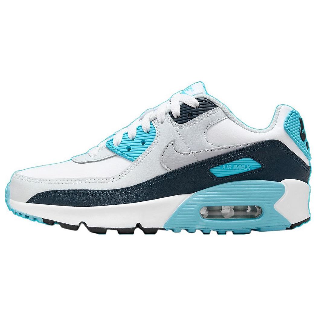 Nike Air Max 90 White Baltic Blue GS HF6358-100 38