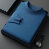Men S Casual Loose Half Turtleneck Long Sleeve Knit Sweater For Spring Autumn