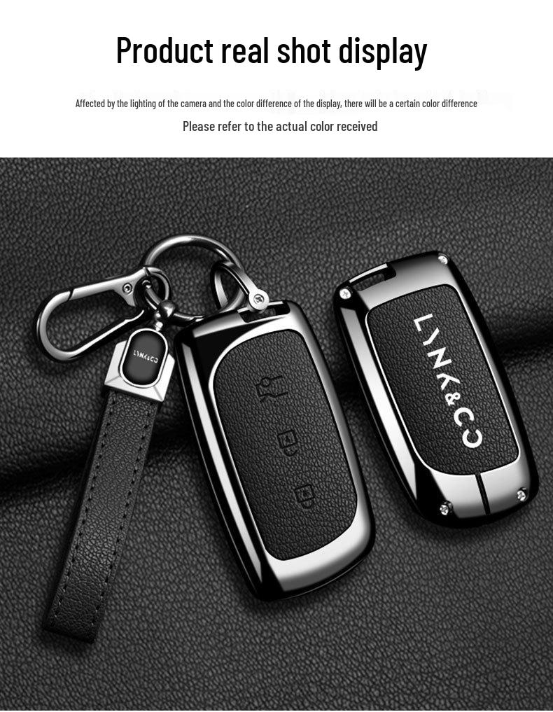 Lynk & Co Car Key Cover for 2022-2023 Models: 06, 01 New Energy, 05, 09 with Premium Shell and Buckle