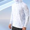 Long Sleeve Hooded Fish Clothing Sun Protections Angling Shirt Fishing Shirt with Mask Neck Gaiter Hoodie