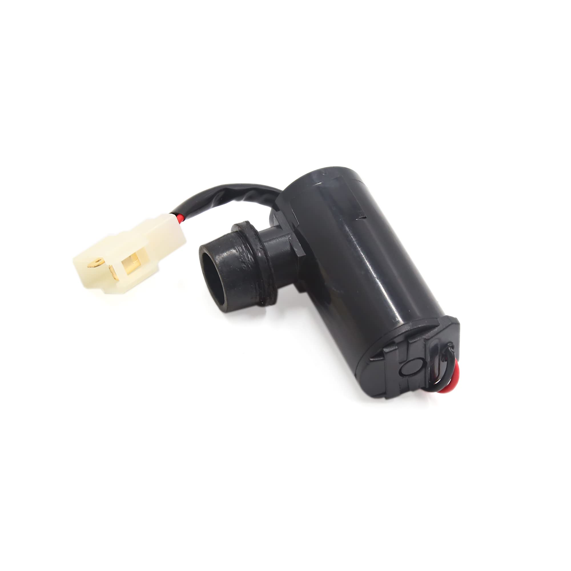 

ACROPIX Car Truck Windshield Washer Motor Pump with Cable 2 Terminal Universal White Black 1pcs