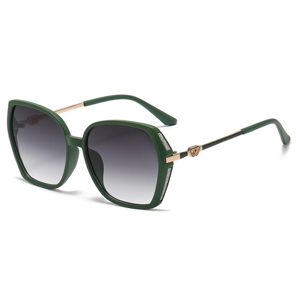 UV Protection Women's Rhinestone Shades Street Shooting Retro Sun Glasses Gradient Eyewear