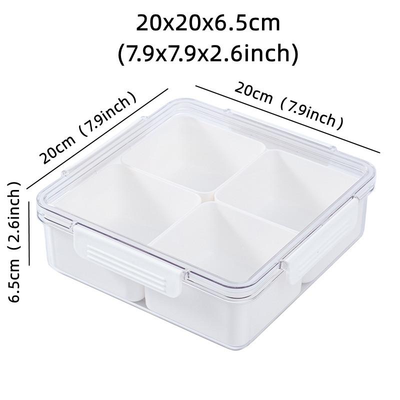 Divided Serving Square Fruit Tray Dry Fruit Snack Plate Container Candy Nut Vegetable Sugar Dessert Tray Hotel Party Plate