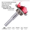 35mm Professional Double-Edge Hinge Hole Opener with Round & Hex Shank, Alloy Depth Stop