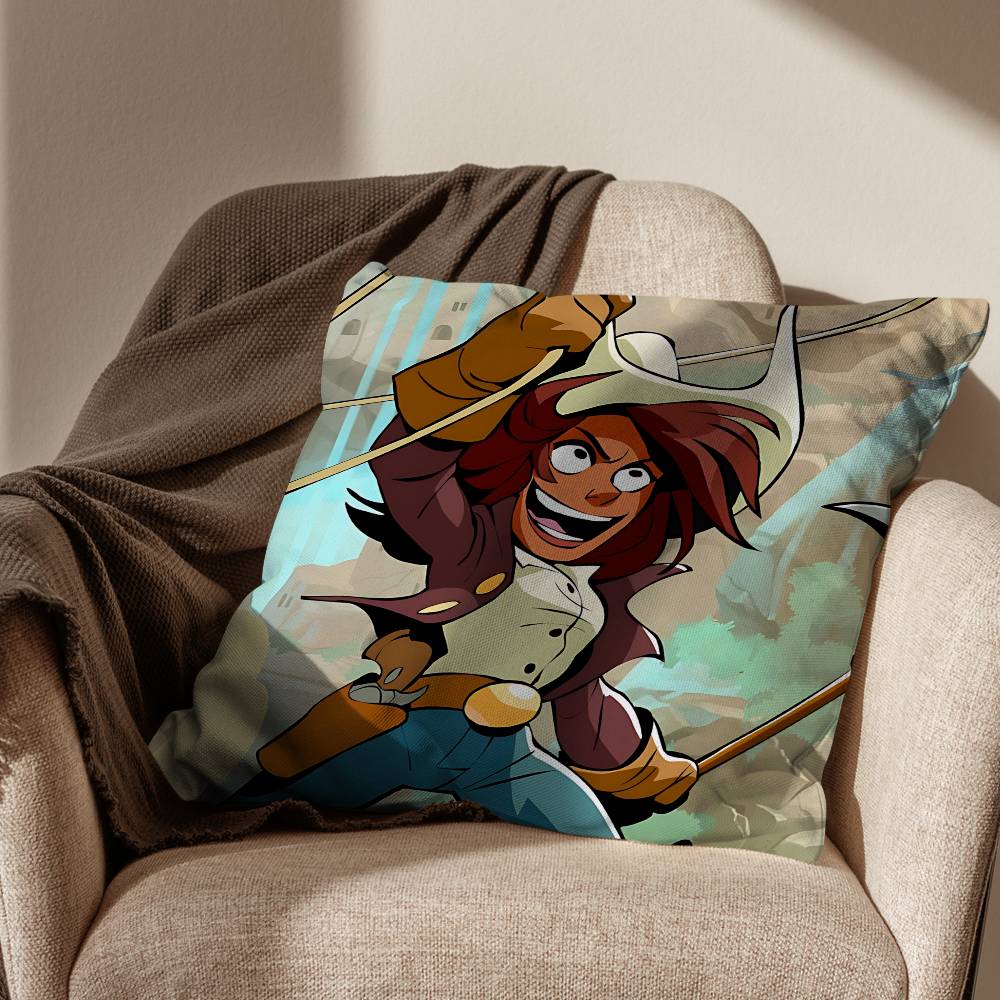 game B-Brawlhalla Rupture Pillow Case Square Double-Sided Printing Short Plush Sofa Cushion Cover Bedroom Bedside Pillow