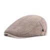 Plaid British Style Woolen Beret Cotton Painter Cap Fashion Newsboy Hat  Outdoor