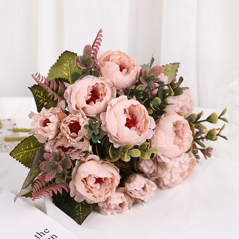Simulated Peonies, Simulated Flowers, Home Decor Bouquet, Simulated Flowers, Finished Products, Fake Flowers
