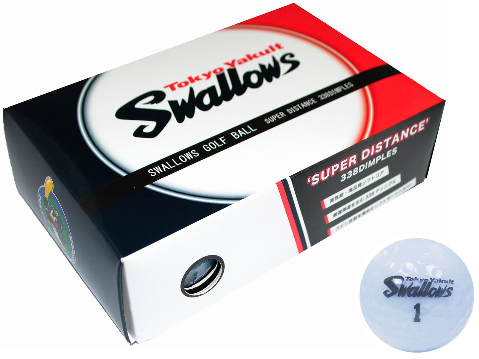 

LEZAX Tokyo Yakult Swallows Golf Balls, Pack of 6, Blue, YSBA-3756