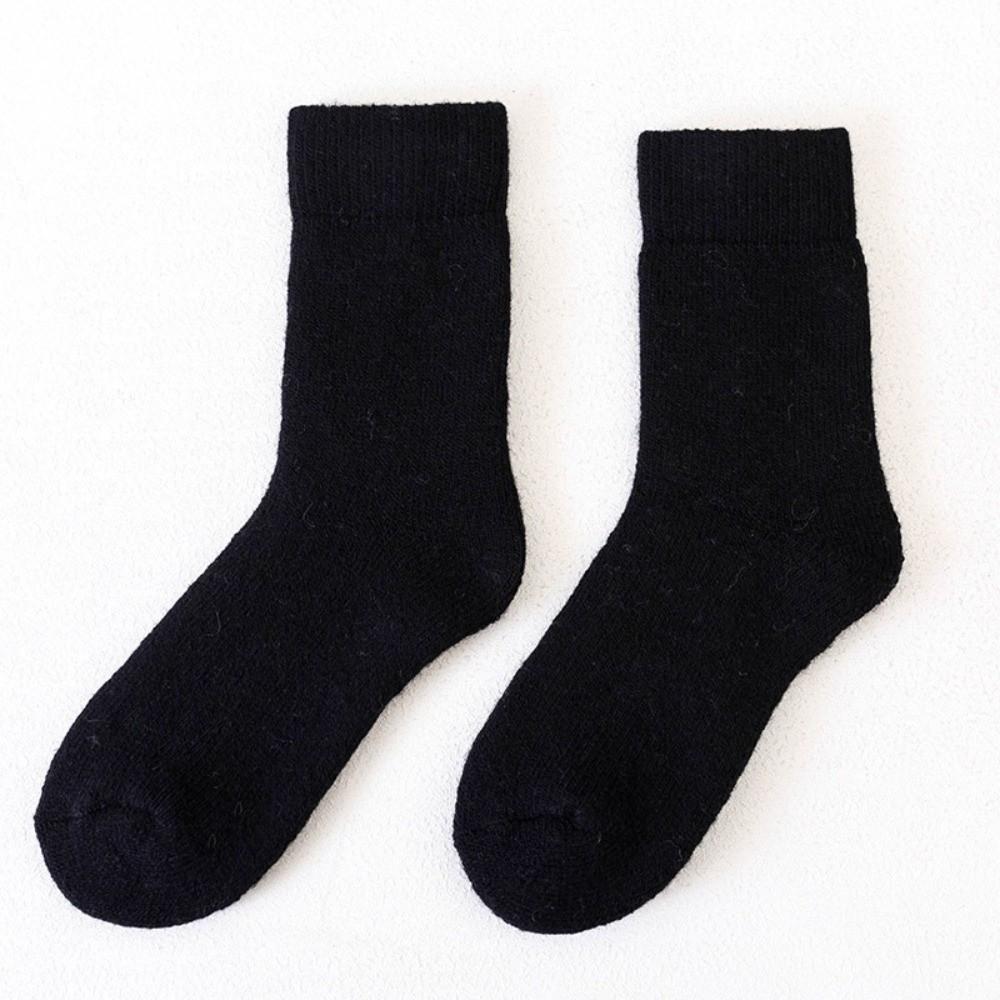Solid Color Thermal Long Socks Breathable Stockings New Warm Socks  Winter