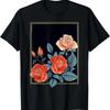 Stylish Graphic Summer Red Rose T-Shirt