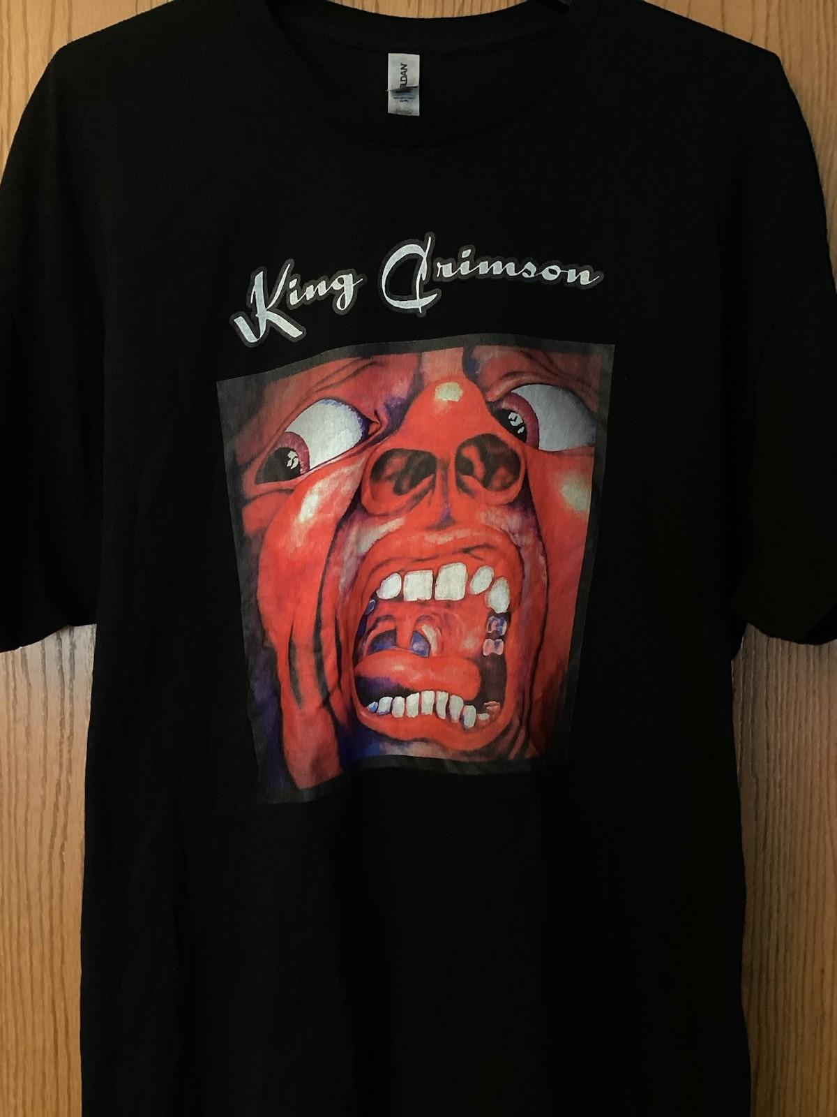 King Crimson - “In The Court Of The Crimson King” - Black Shirt W/LP Art - 3XL S