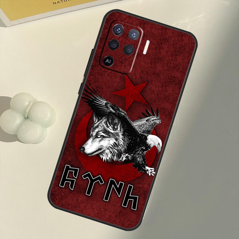 

Чехол Bozkurt Grey Wolf на турецком языке для OPPO A15 A74 A54 A94 A52 A72 A31 A53 A53S A5 A9 2020 A3S A5S A83 A91 A93, чехол OPPO A9 2020