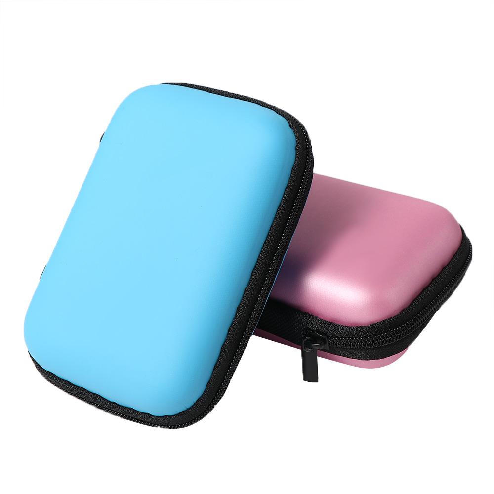 External Drive Protector Cover Earphone Box HDD Bag Zipper Pouch Hard Disk Case EVA Storage Box