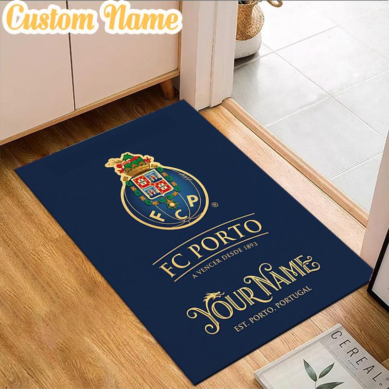 Custom Name FC Porto Emblem Design.  Rug, Office Rug, Chair Rug, Carpet for Living Rooms, Doormat Game Rug Home Decor Christmas Gifts