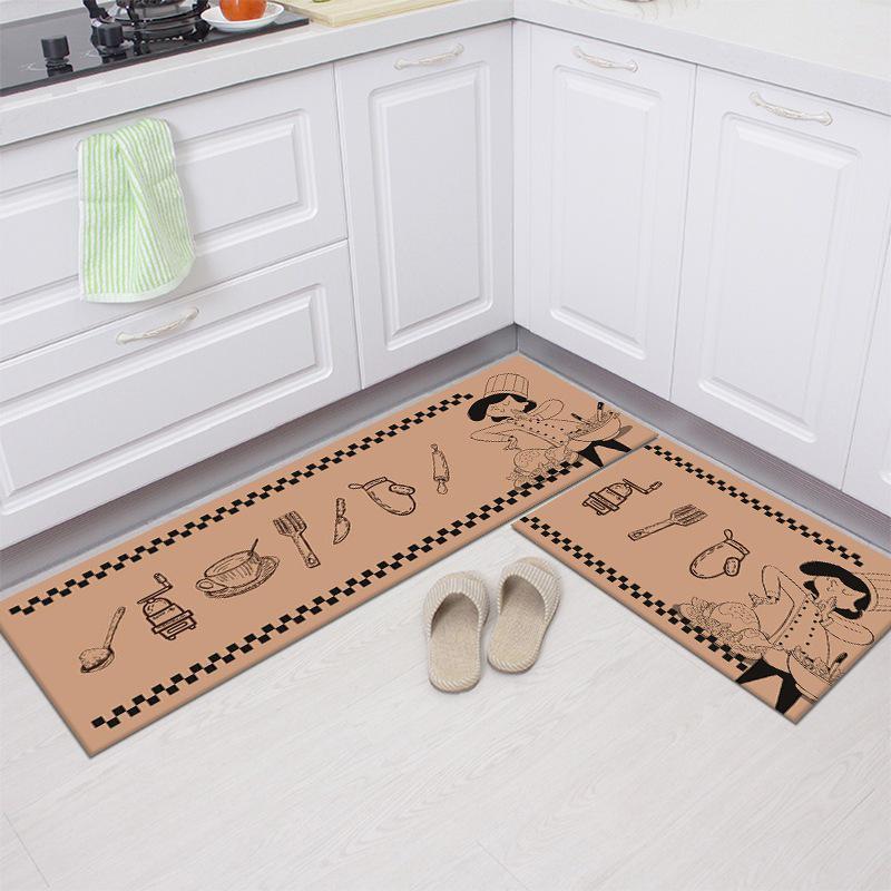 Absorbent Non-Slip Kitchen & Bathroom Floor Mat - Long Strip for Entrance, Bedroom, or Home Use